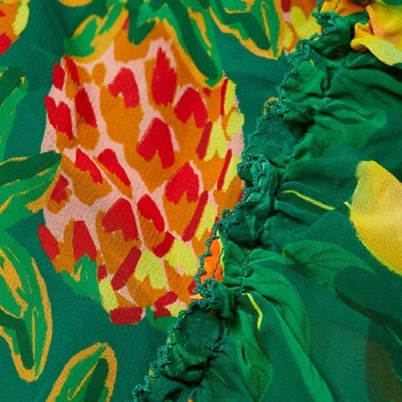 Farm Rio Pineapple Galore Smocked Waist Maxi Dress - Picture 4 of 9